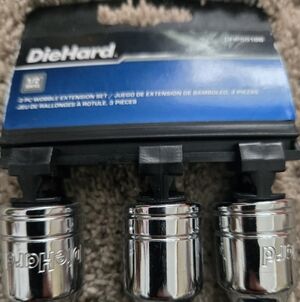DieHard 3-Piece Socket Wobble Extension Set